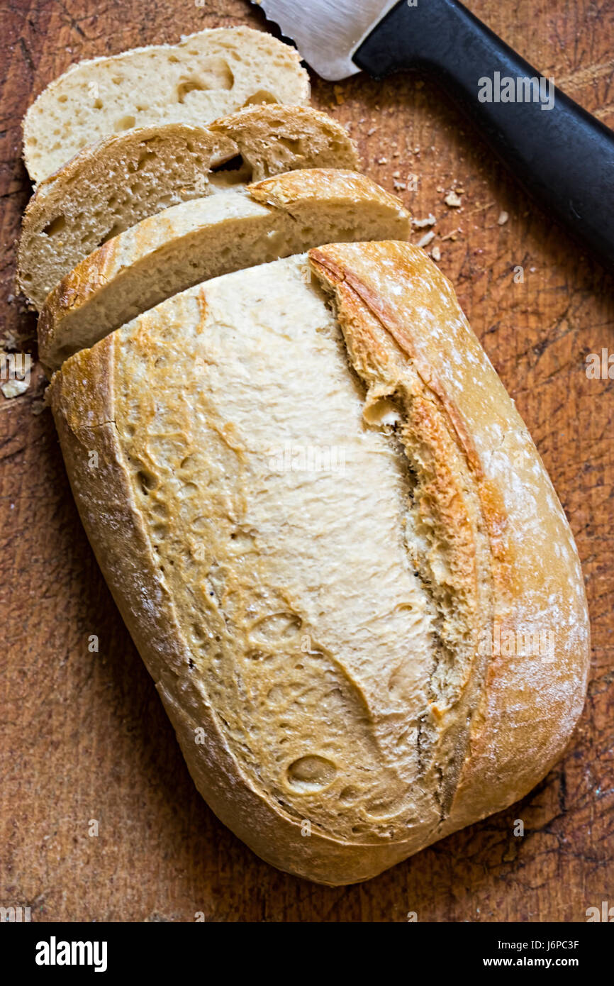 Pasta madre pagnotta di pane Foto Stock