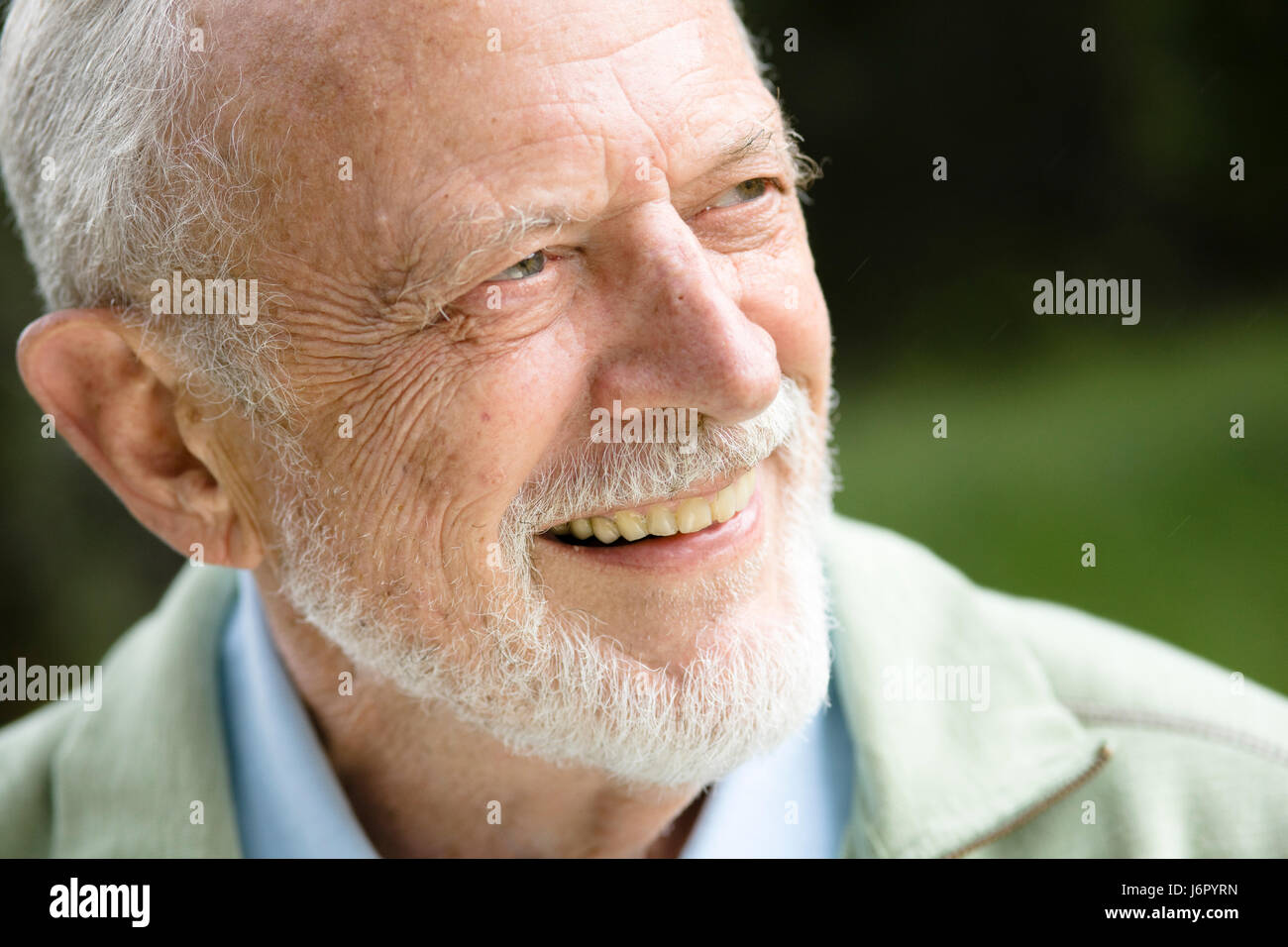 Maschio ritratto maschile europea bianco uomo caucasico senior senior citizen Foto Stock