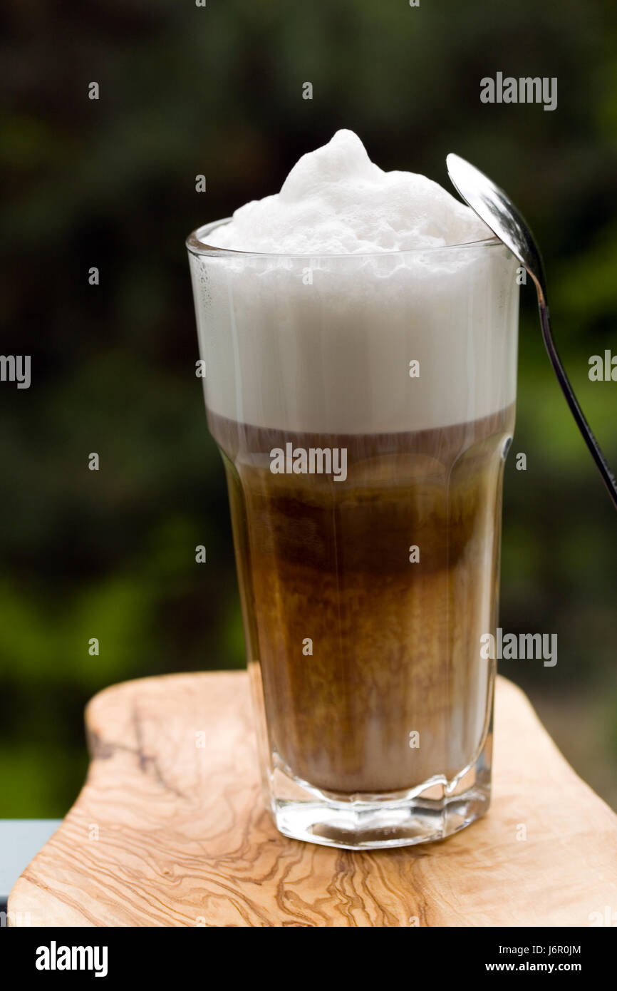 latte macchiato Foto Stock