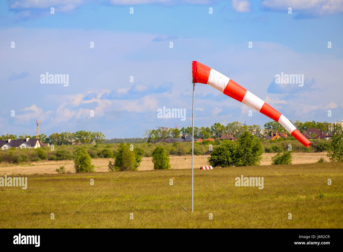 Manica a vento utilizzato per determinare la direzione e velocità del vento  Foto stock - Alamy