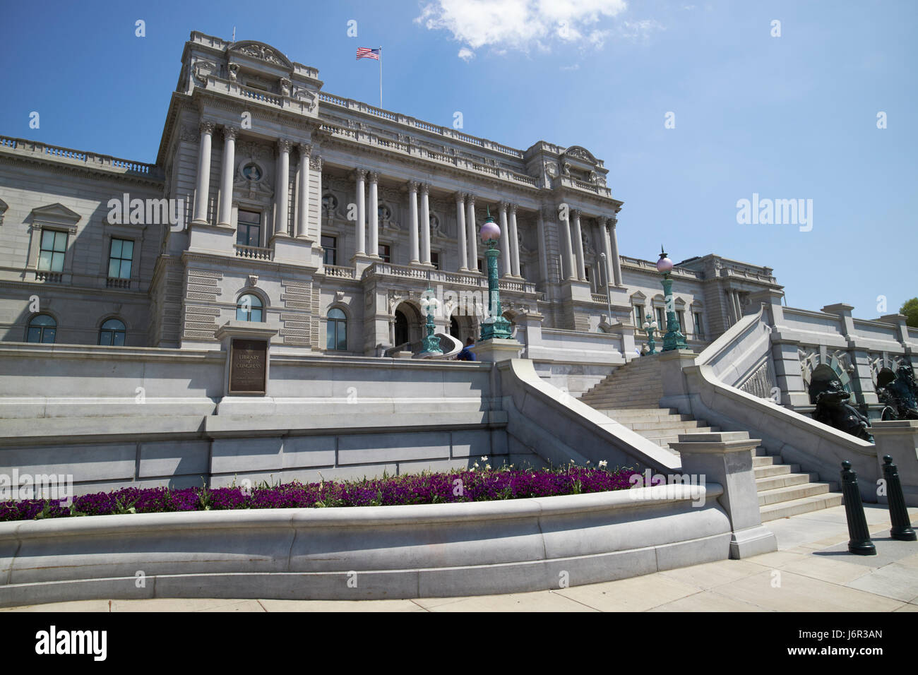 La Biblioteca del Congresso Thomas Jefferson edificio principale a Washington DC USA Foto Stock