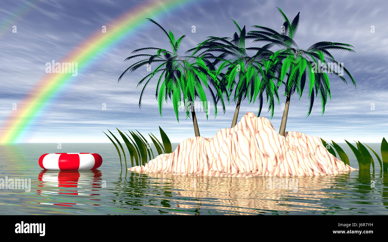 Isola sola Foto Stock