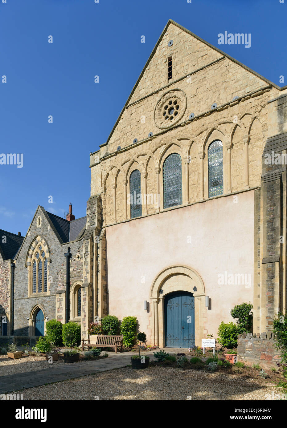 St James Priory più antica costruzione in Bristol fondata 1129 Foto Stock