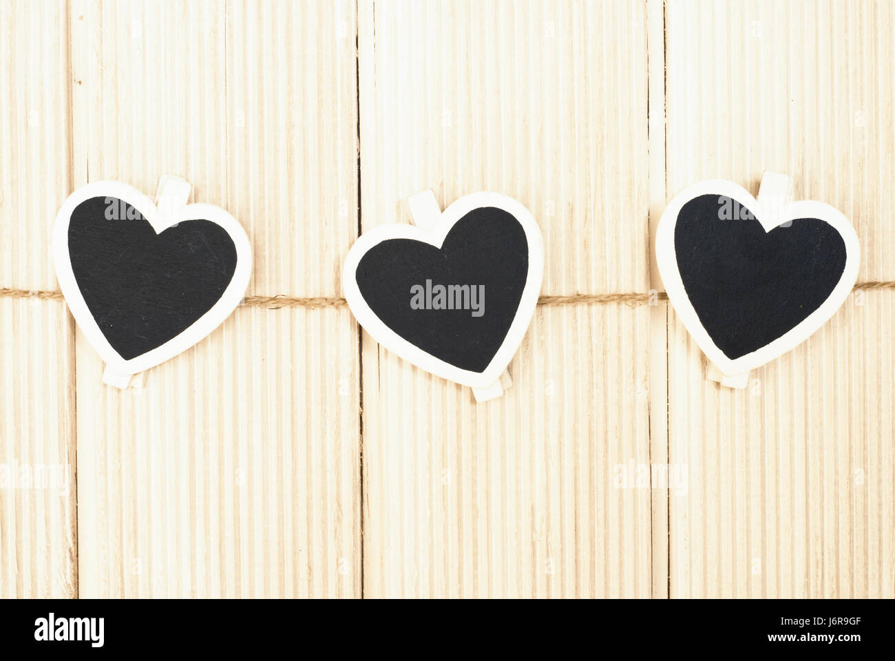 Cuori al guinzaglio Foto Stock