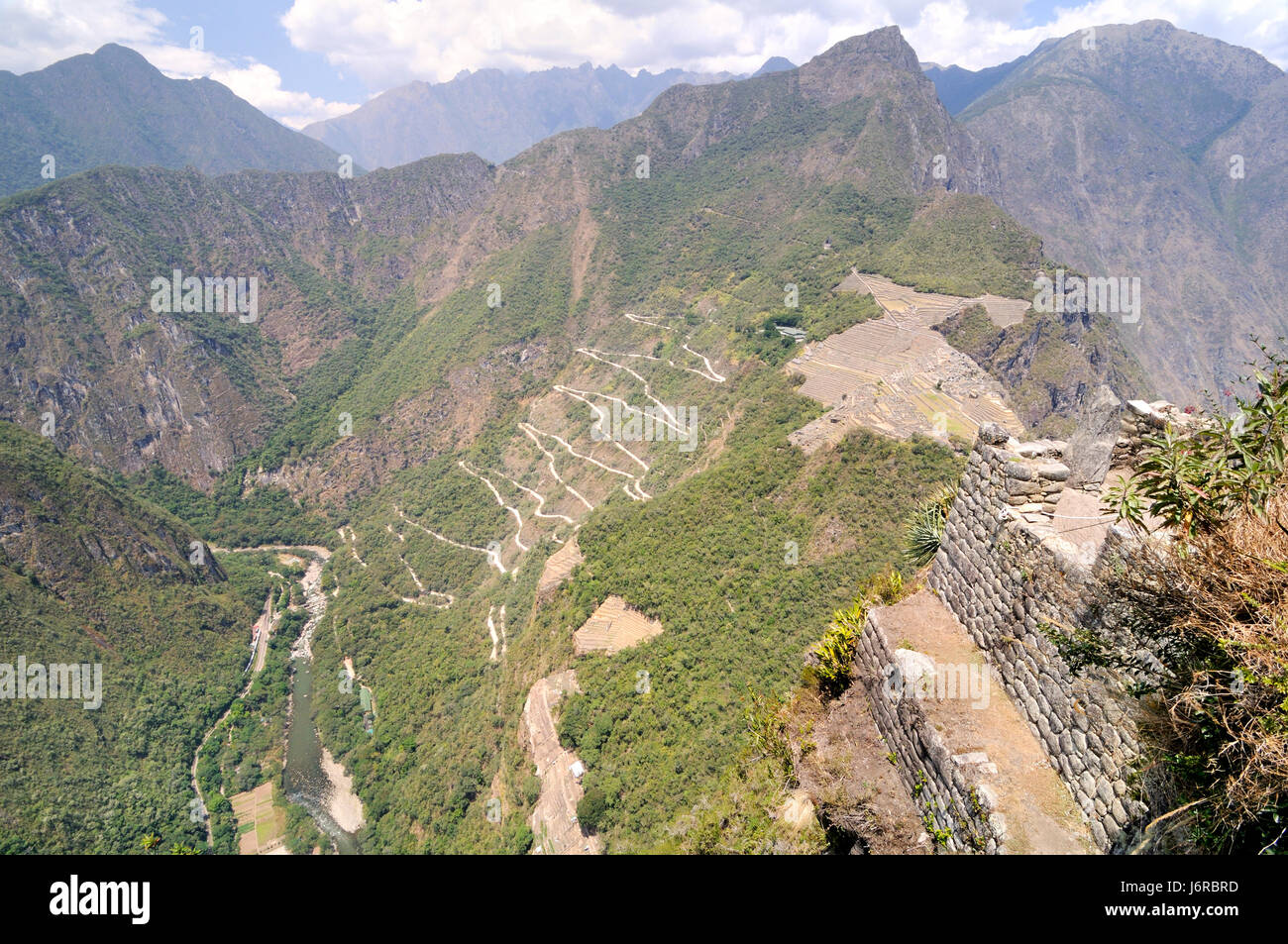 Città Paese America del Sud Perù foresta vergine valley rovina rovine america del sud Foto Stock