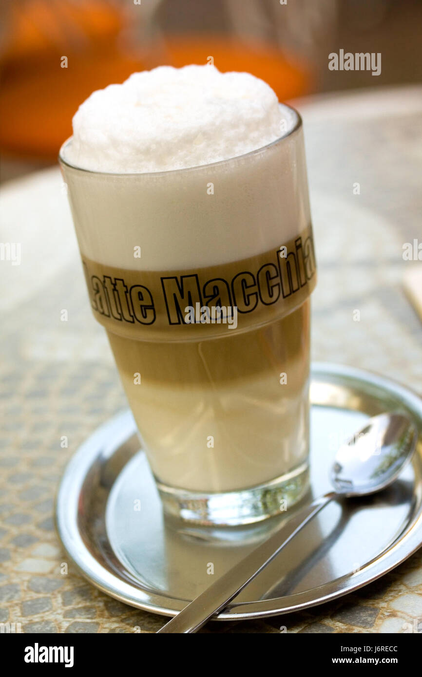 latte macchiato Foto Stock