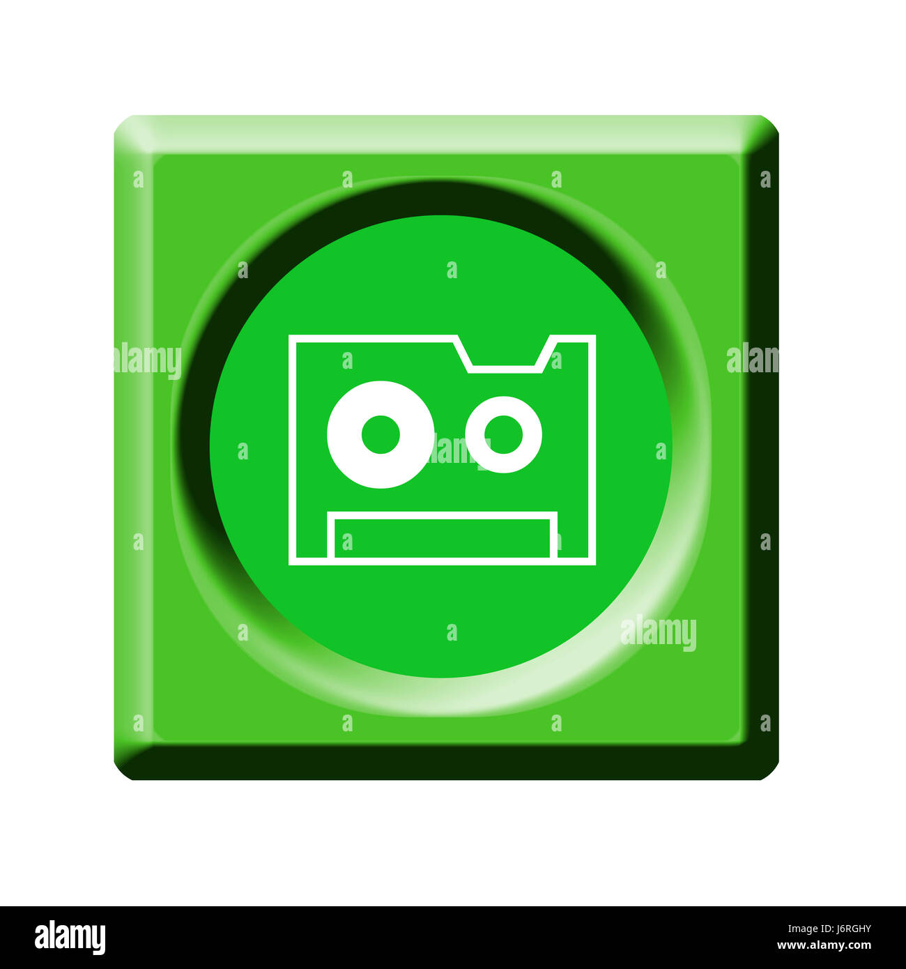 pulsante della barra degli strumenti Foto Stock