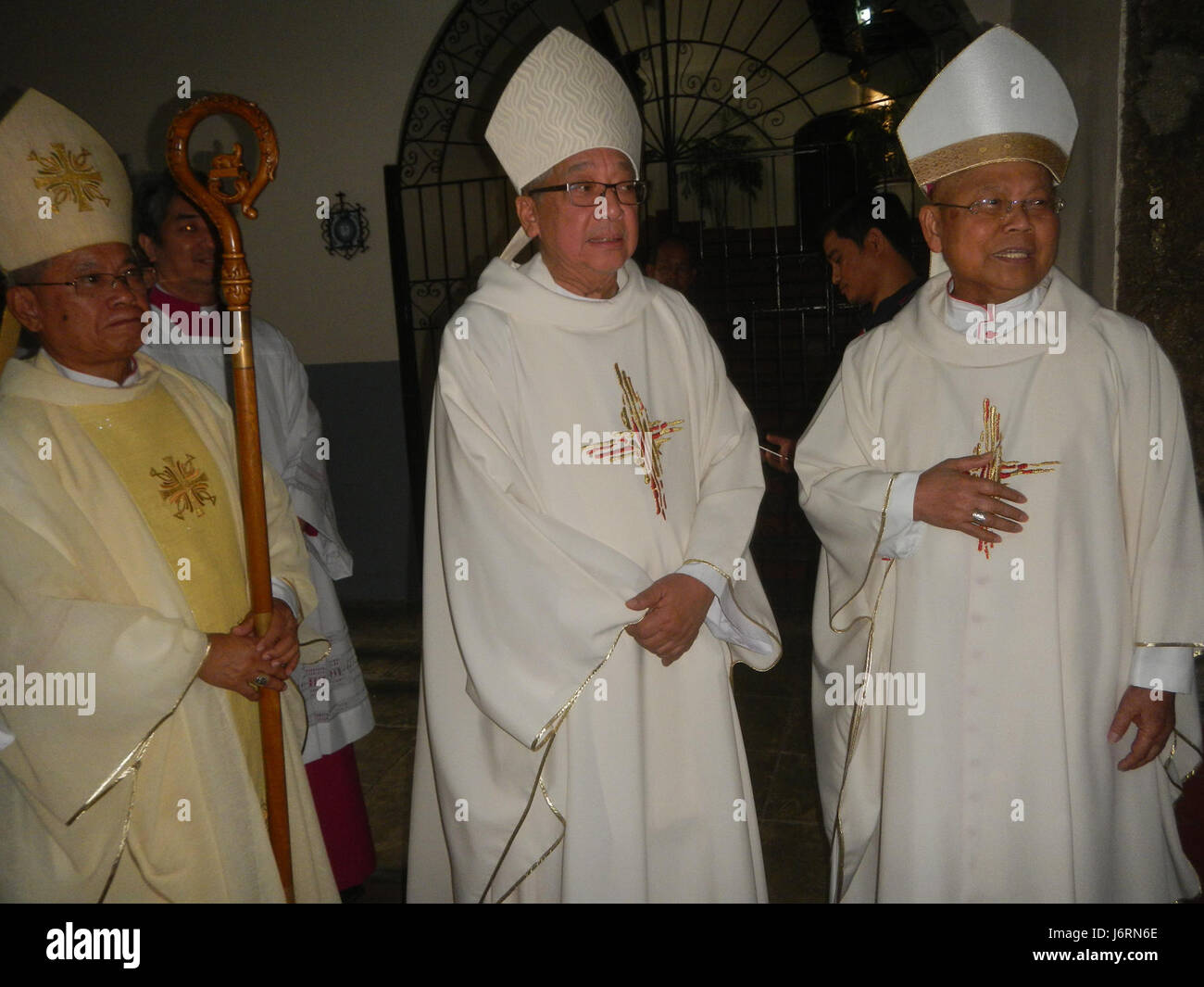 08735 solenne Dedicazione consacrazione sant Agostino Chiesa Baliuag Aprile 24 2017 06 Foto Stock