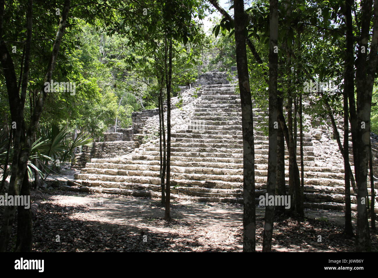 Coba rovine maya Foto Stock