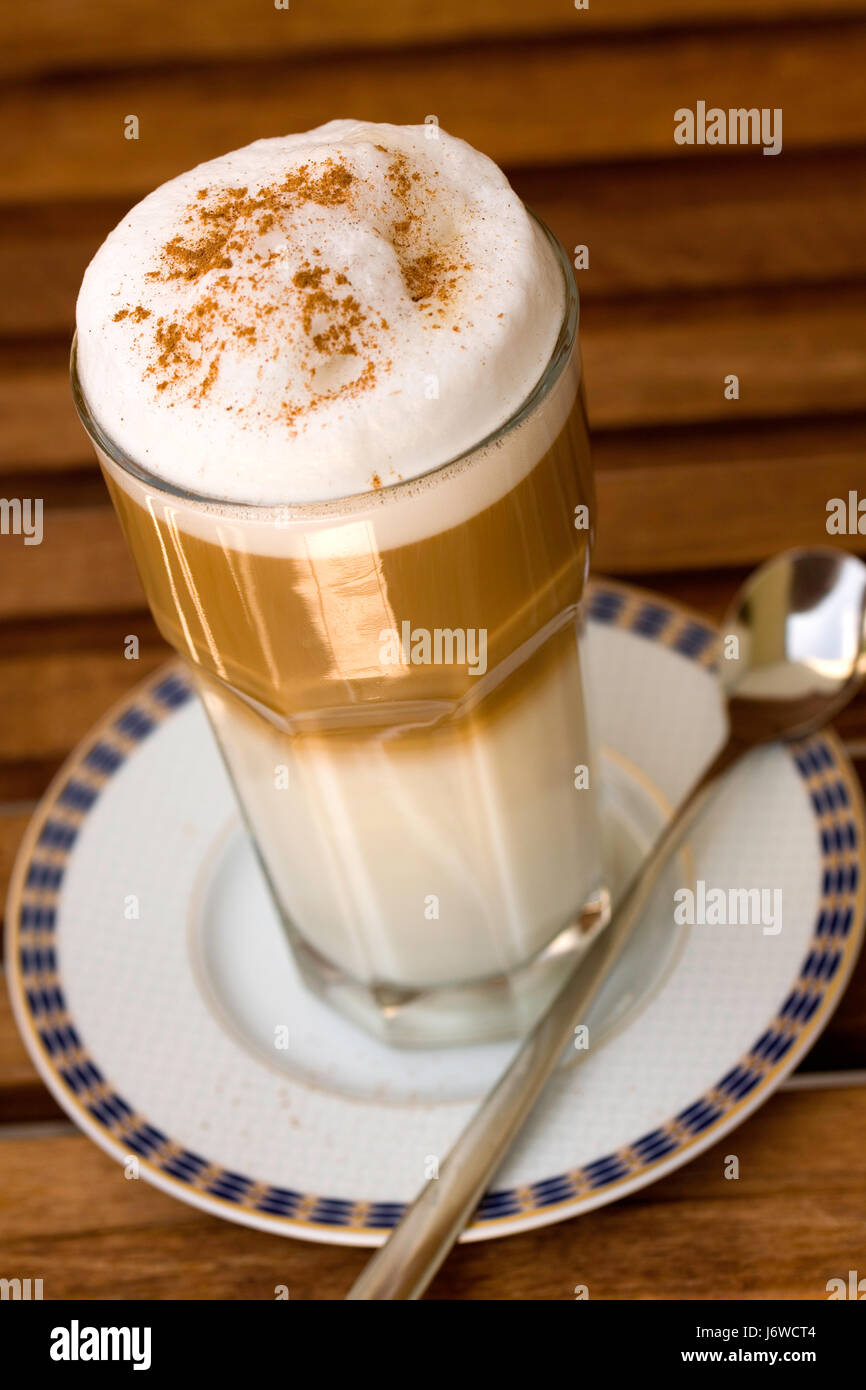 latte macchiato Foto Stock