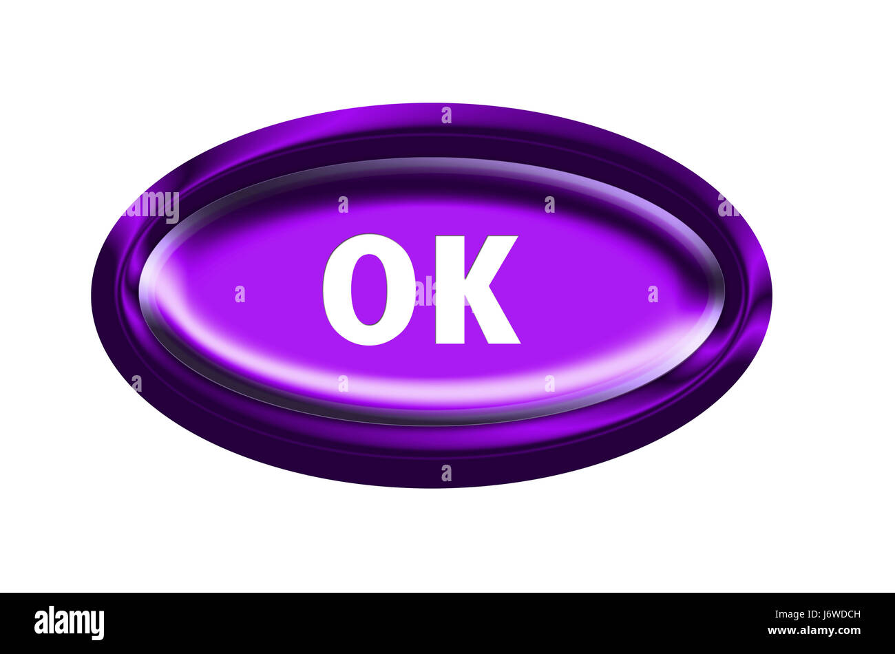 Ok pulsante ordine conferma conferma conferma conferma sì in Foto Stock