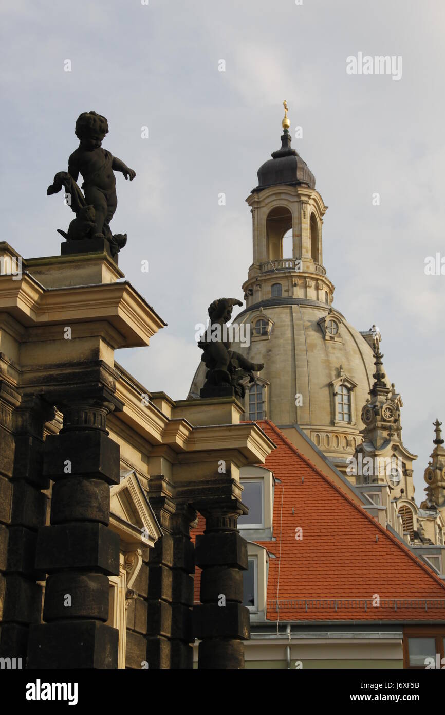 La Chiesa in Germania Repubblica federale tedesca Sassonia Dresden elbe bella Foto Stock