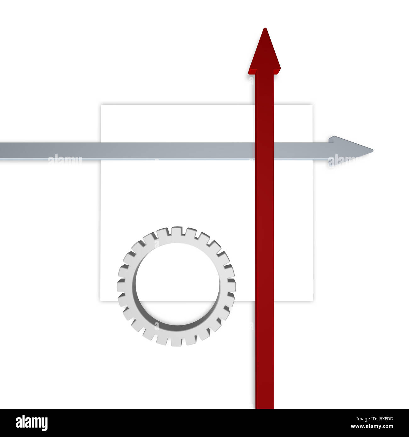 Il modello base di concetto di progetto progetto piano motore motore di azionamento vacuità void Foto Stock
