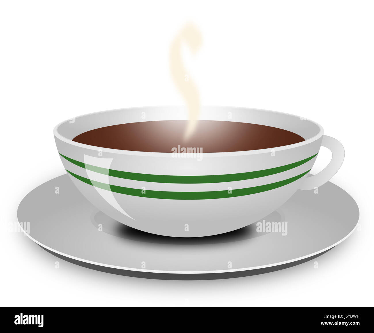 Ristorante cafe tazza bere bibs bruno marrone brunette bevanda a vapore Foto Stock