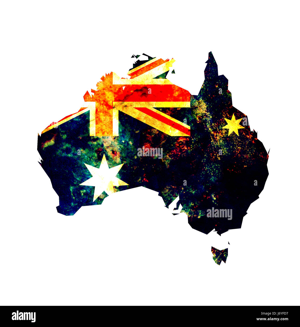 Australia Territorio con bandiera Foto Stock