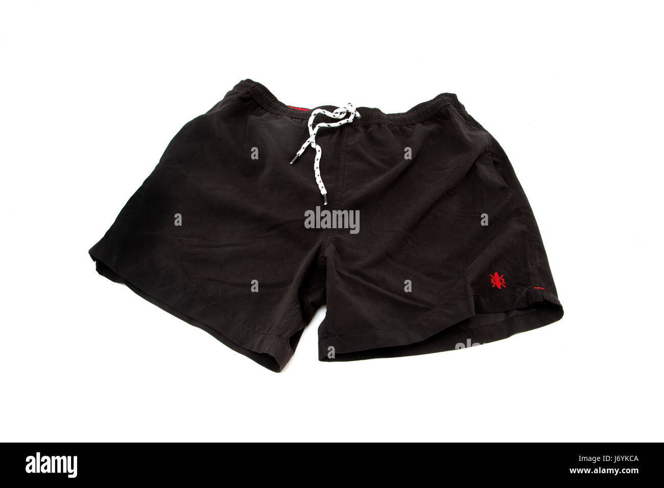 Un paio di pantaloncini neri Foto Stock