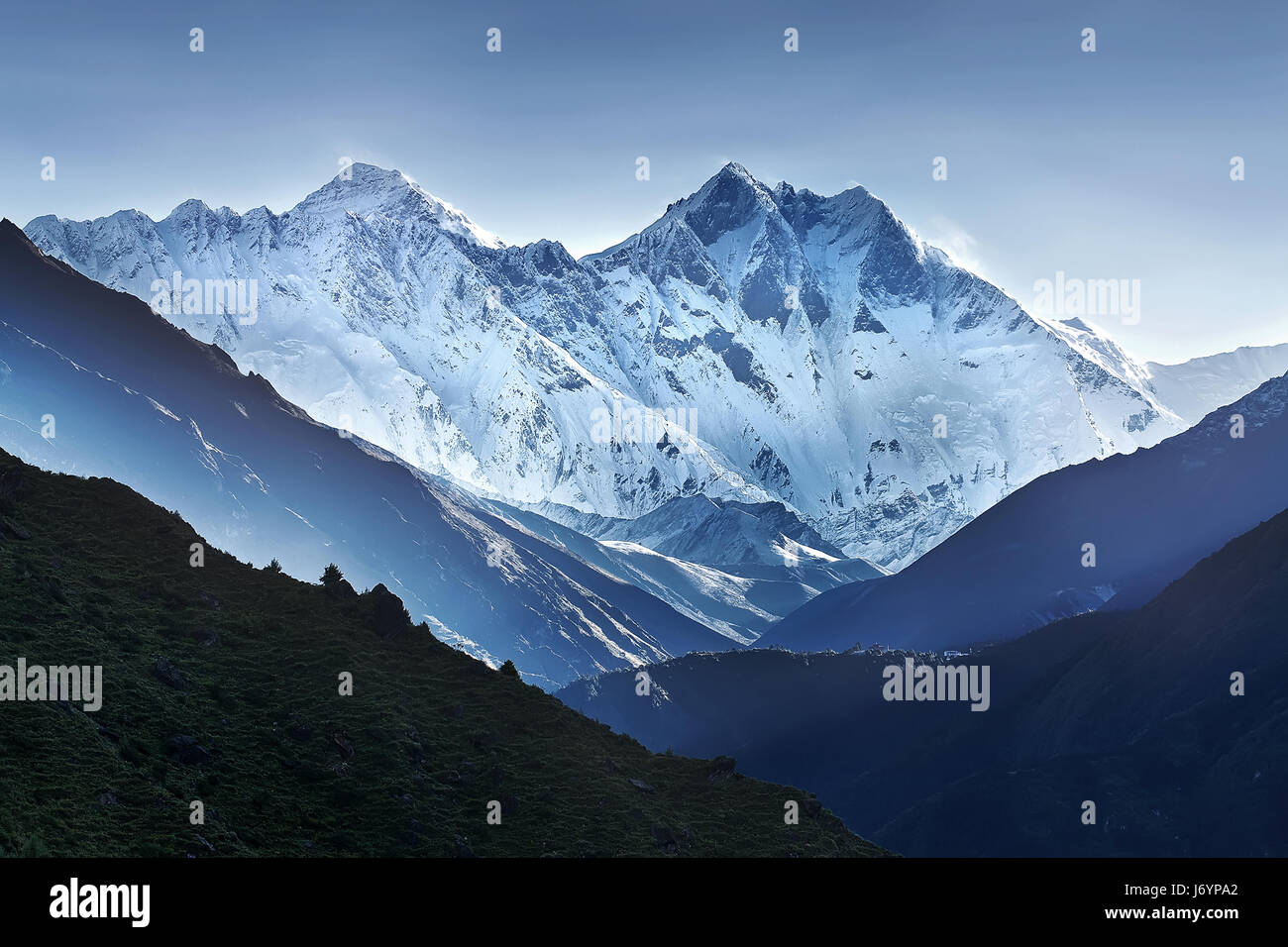 Himalaya mountain range, Nepal Foto Stock