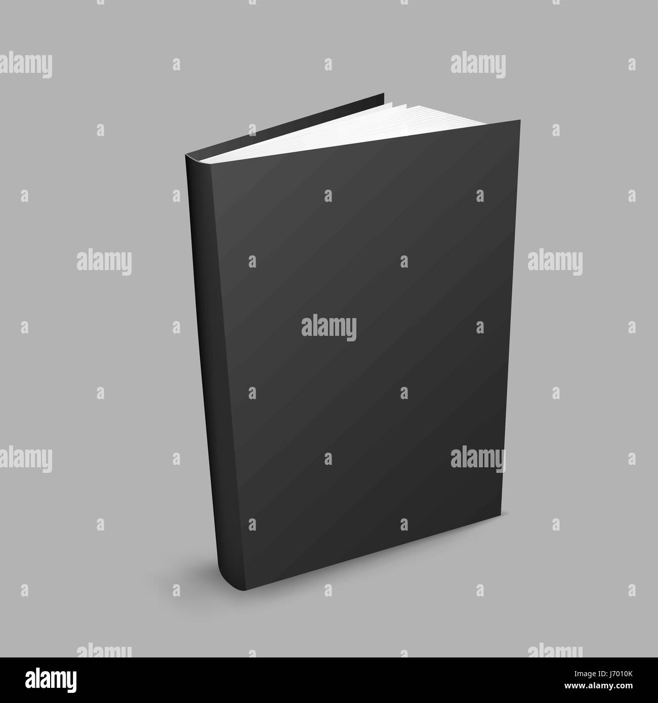 Chiuso libro nero Illustrazione Vettoriale