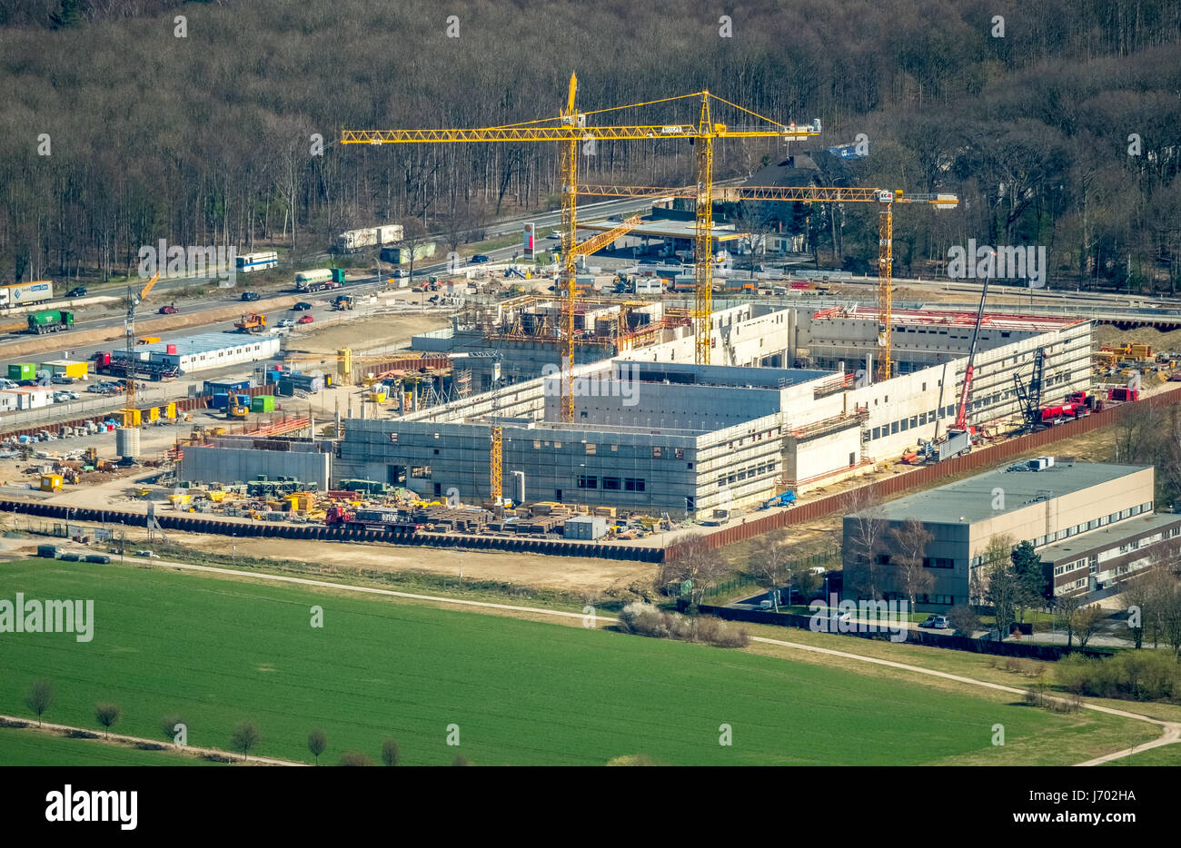 Bundesbank, membro della Banca centrale, portante il tedesco Goldreserves, Tedesco Fort Knox, edifici sicuri, acqua dig, Dortmund, la zona della Ruhr, Nord Rhine-Westph Foto Stock