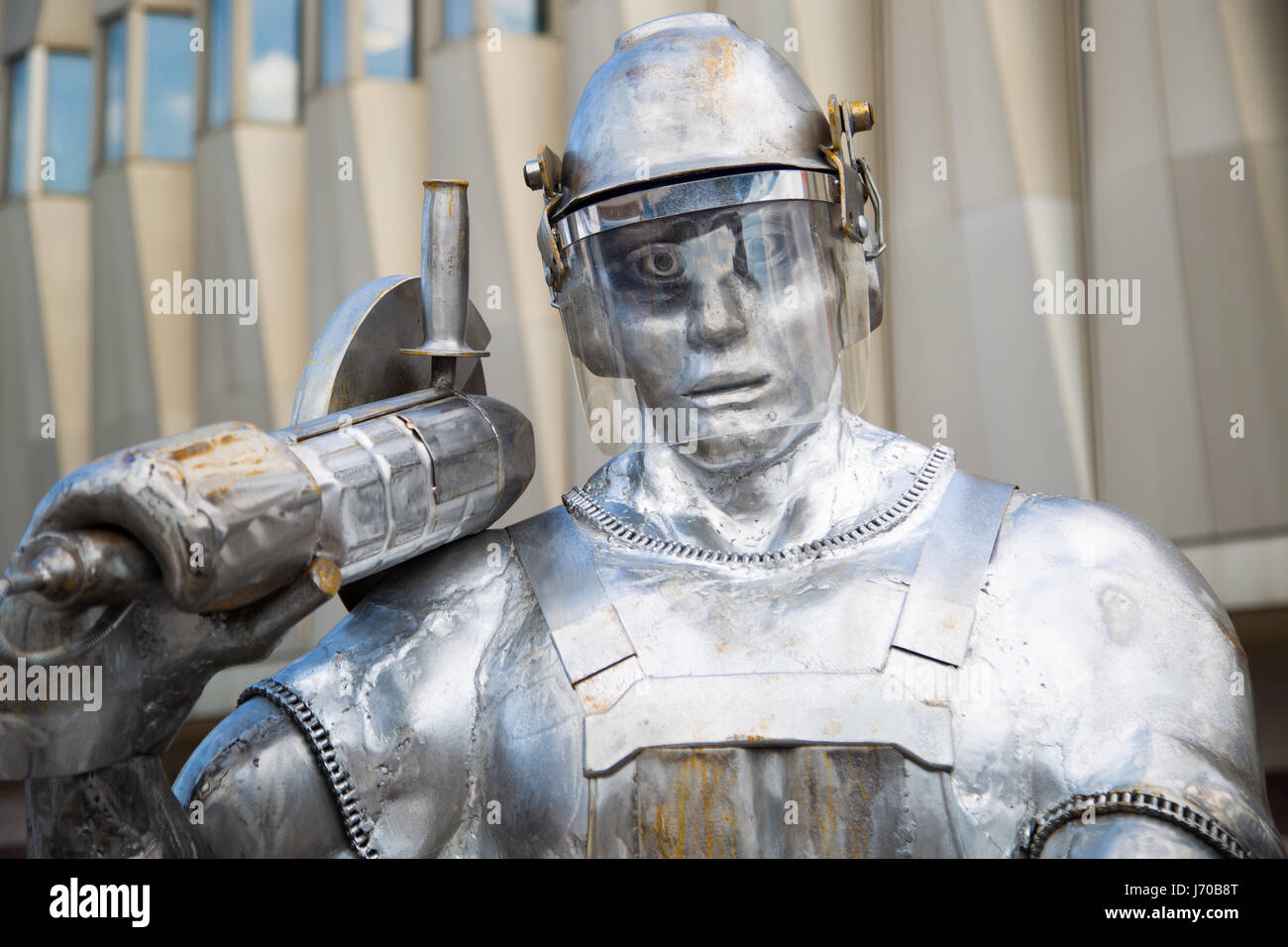 Simbolo di metallo - lavorazione dei metalli lavoratore Foto Stock