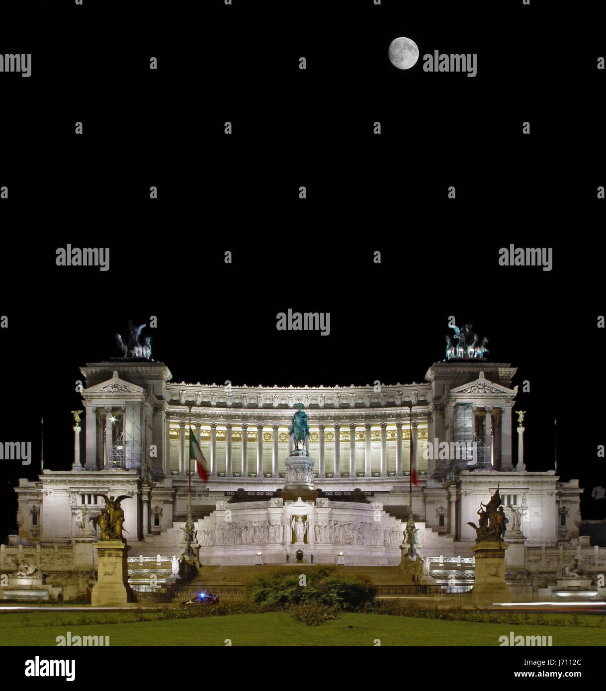 Monumento roma roma italia in marmo di stile monumento di viaggio collina casa vacanze Foto Stock