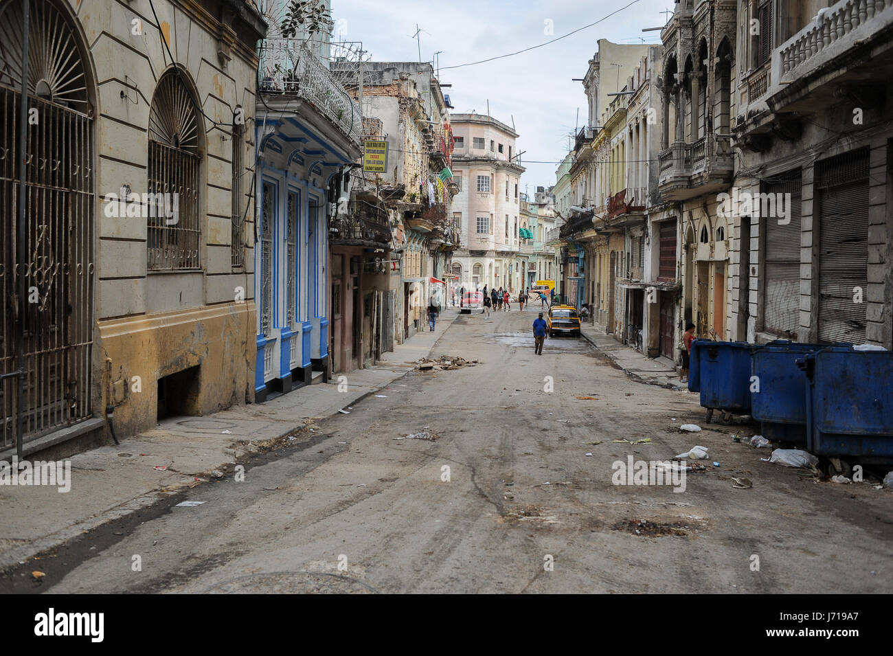 Street View di Havana, Cuba Foto Stock