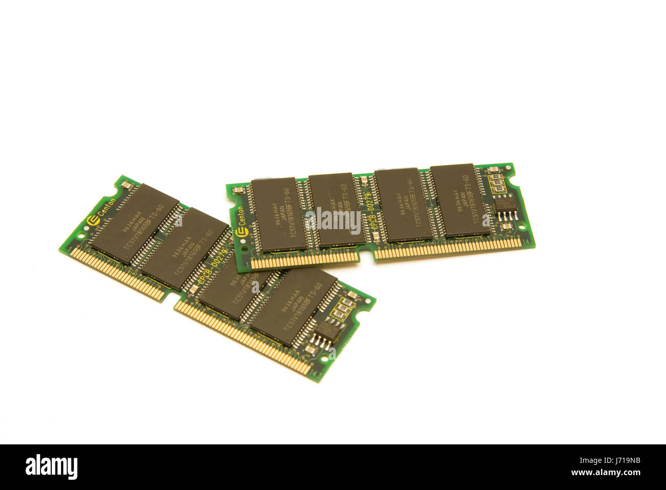 Laptop notebook computer computer hardware virtual memory memoria ram il bullone Foto Stock