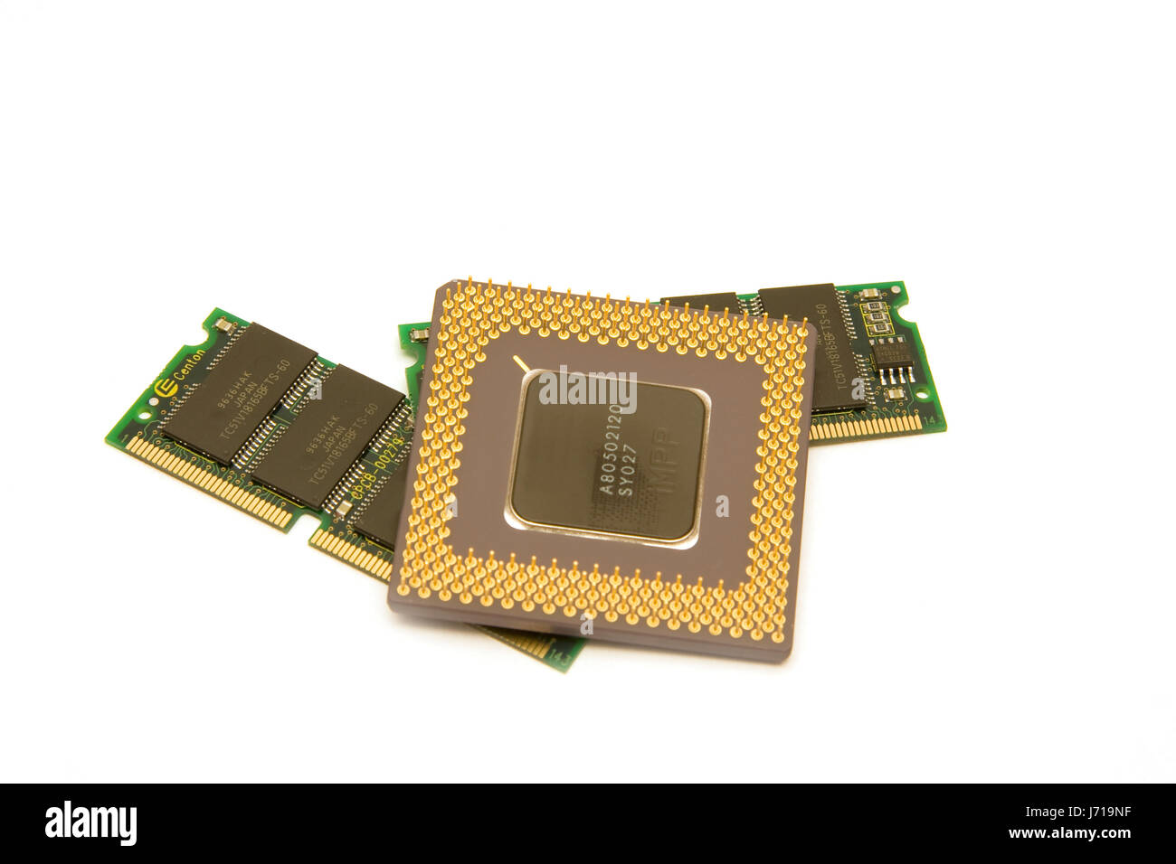 Laptop notebook computer computer hardware del processore di memoria virtuale memoria ram Foto Stock