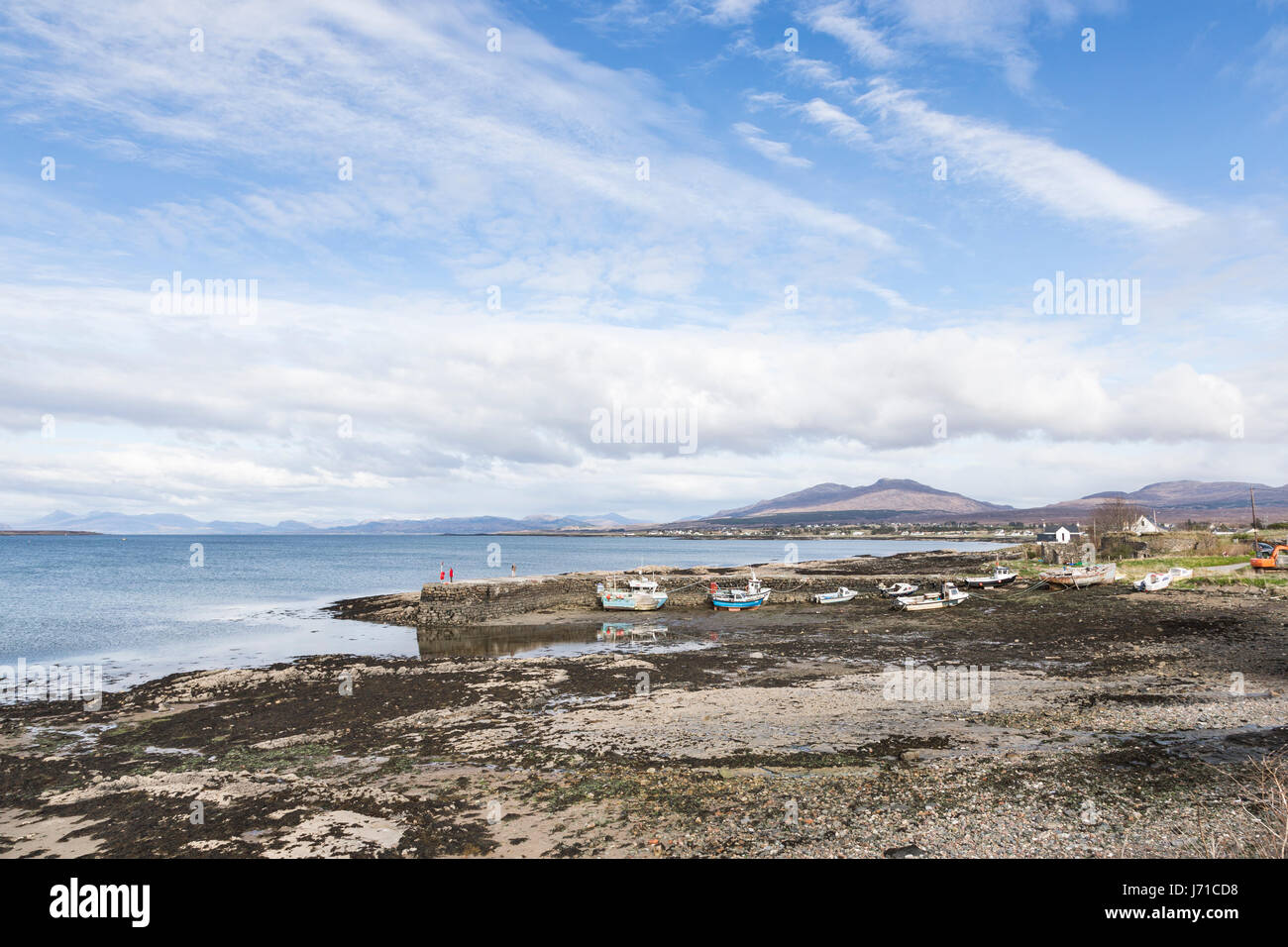 Porto di Broadford sull'Isola di Skye in Scozia. Foto Stock