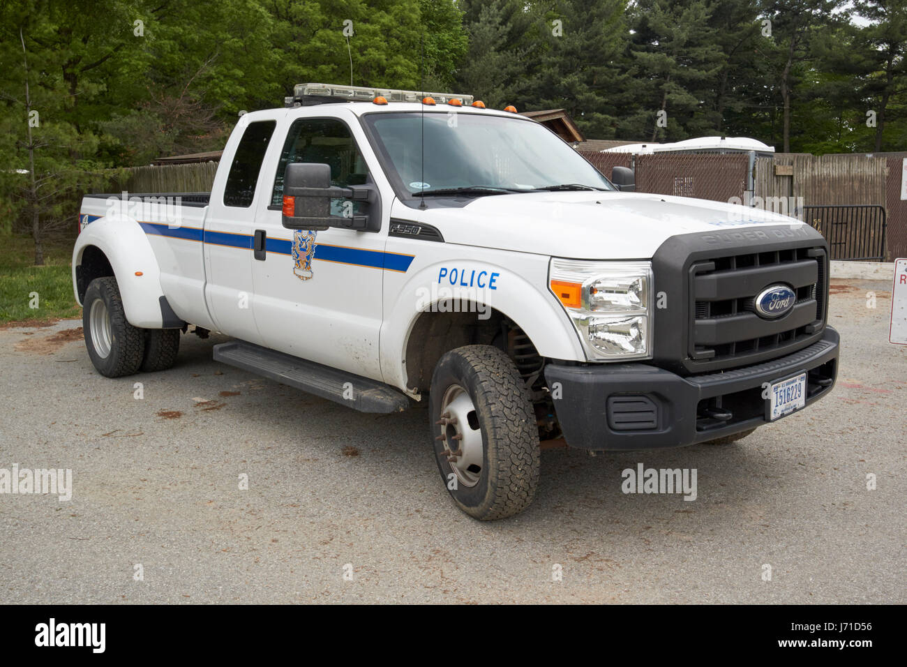 Negli Stati Uniti la polizia parco Ford F-350 pickup truck veicolo National Mall di Washington DC USA Foto Stock