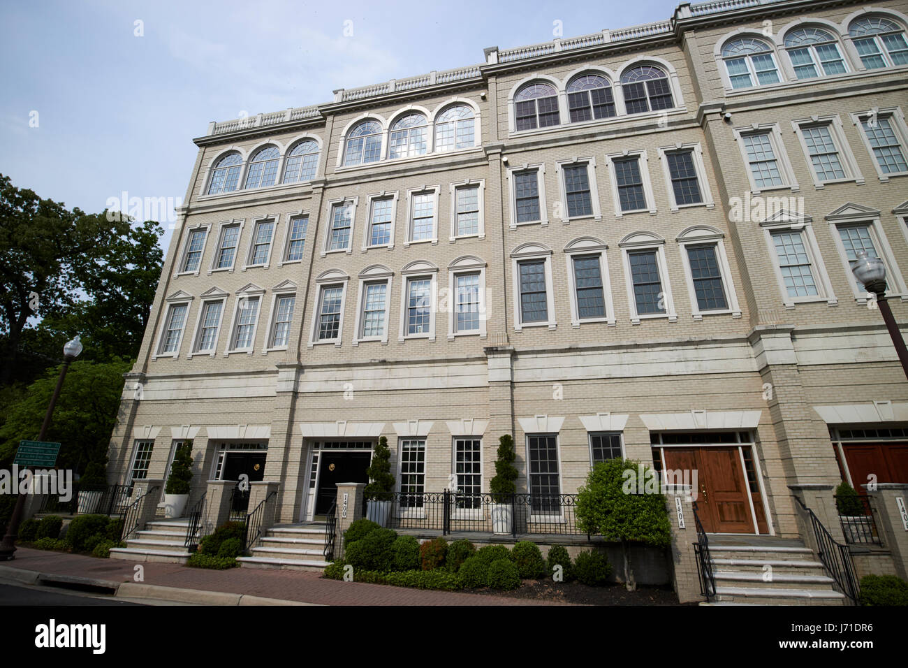 Il lusso costoso townhouses a radnor altezze Arlington Rosslyn Washington DC USA Foto Stock