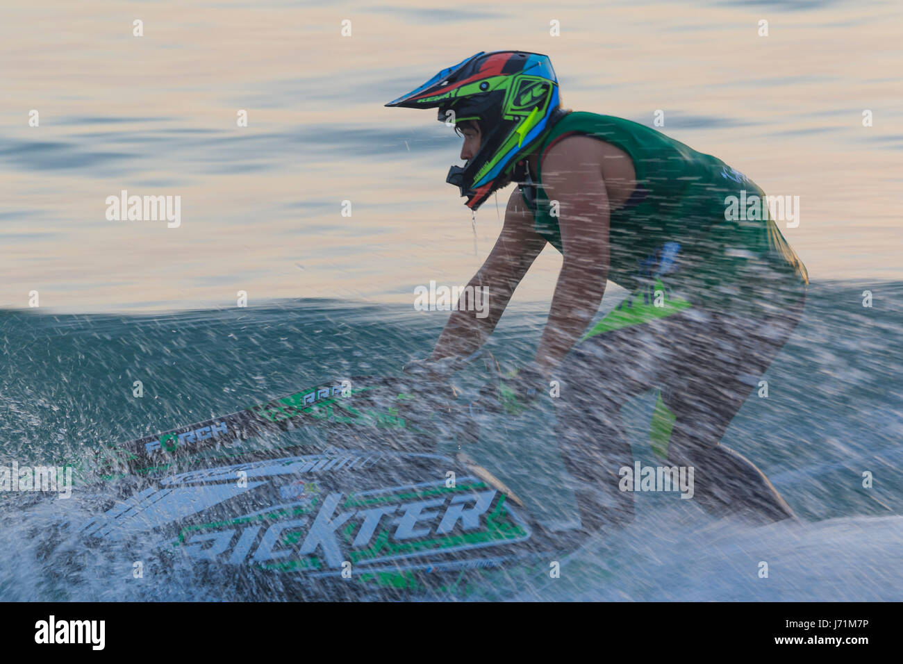 Nazare, Portogallo. 21 Maggio, 2017. Mondo e European Champioship Jetski Freeride, nazare, Portogallo, maggio 2017 Credit: Eduardo Barrento/Alamy Live News Foto Stock