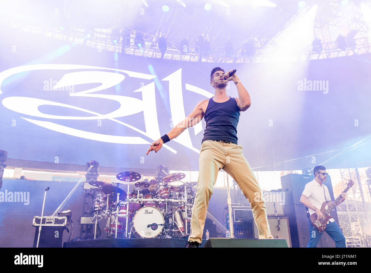 Carson, California, Stati Uniti d'America. Il 20 maggio 2017. CHAD SEXTON, NICK HEXUM e Aaron testamenti di 311 durante la KROQ Weenie Roast y Fiesta a StubHub Center di Carson, California Credit: Daniel DeSlover/ZUMA filo/Alamy Live News Foto Stock