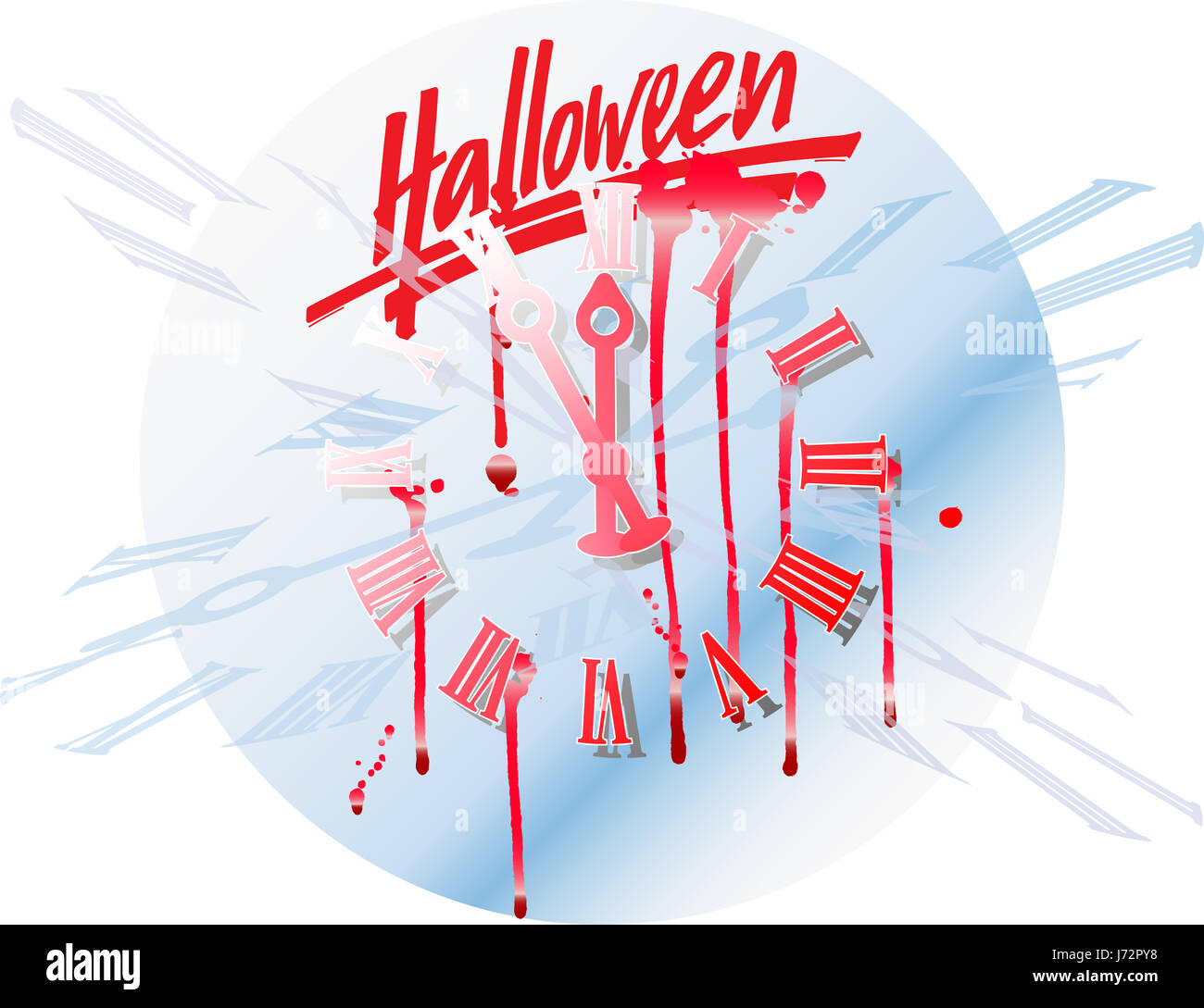 Halloween- blut uhr fiktion horror gotico alptraum geheimnisvoll halloween- Foto Stock