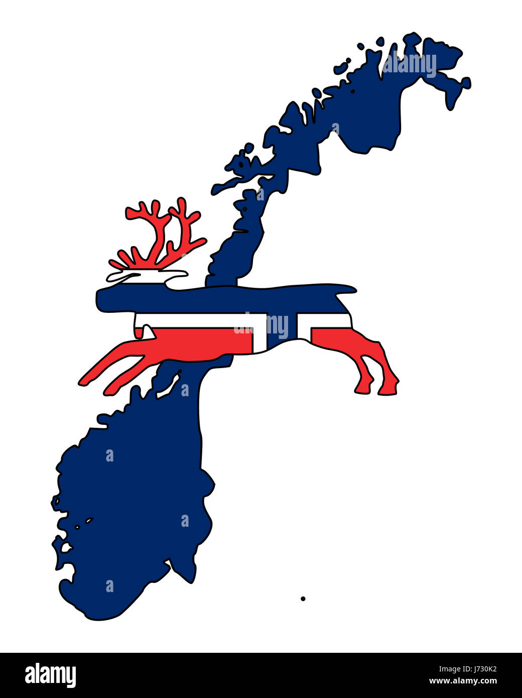 Renne norvegese Foto Stock