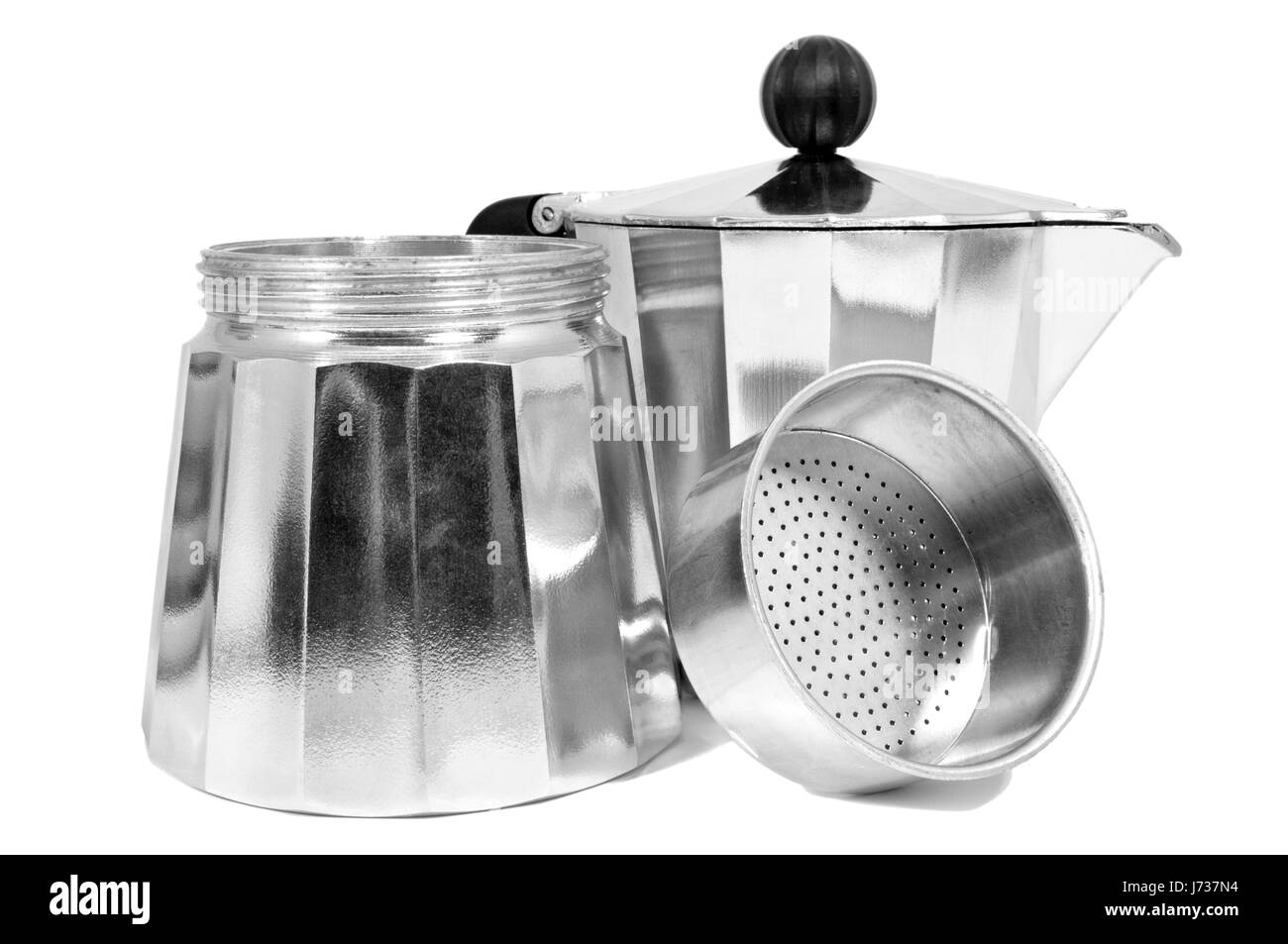 La cucina La cucina italiana di bevande di caffè espresso caffeina cibo colazione Foto Stock