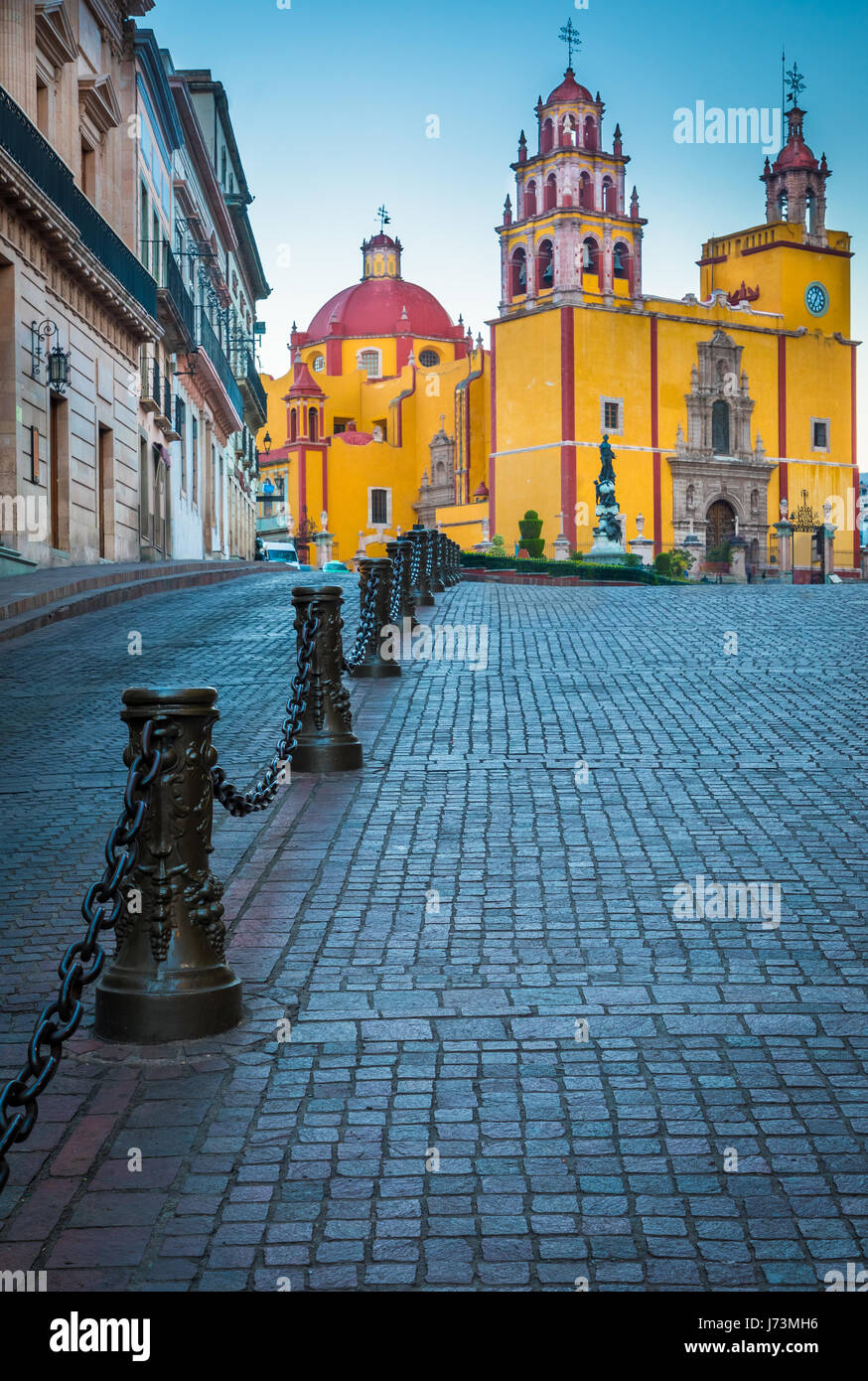 Basílica Colegiata de Nuestra Señora de Guanajuato è considerato uno dei più emblematici strutture della città di Guanajuato, Messico. Si tratta di individuare Foto Stock