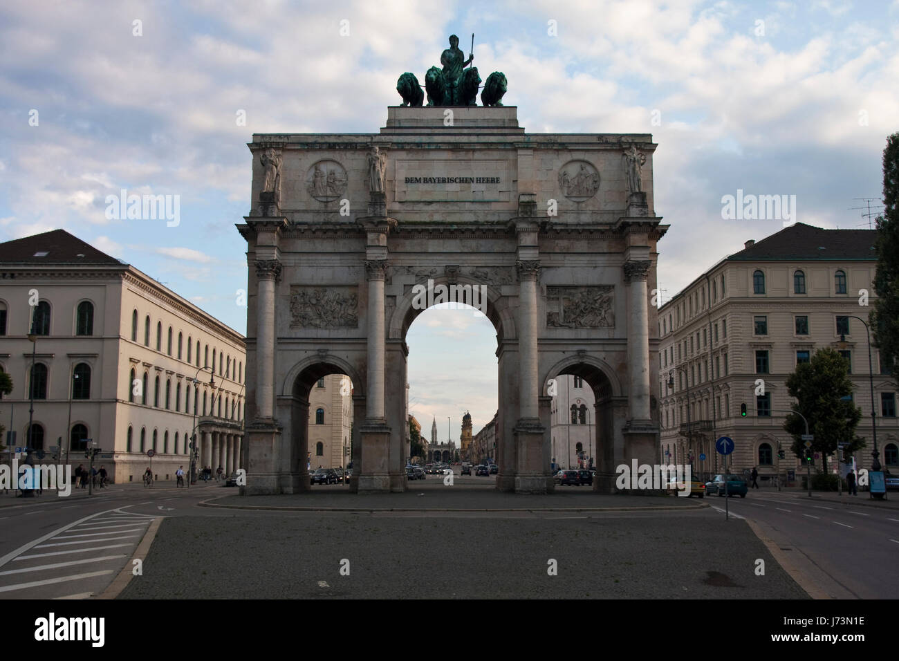 Europa Bavaria Monaco di Baviera ausflge bayern deutschland europa mnchen leopoldstrae Foto Stock