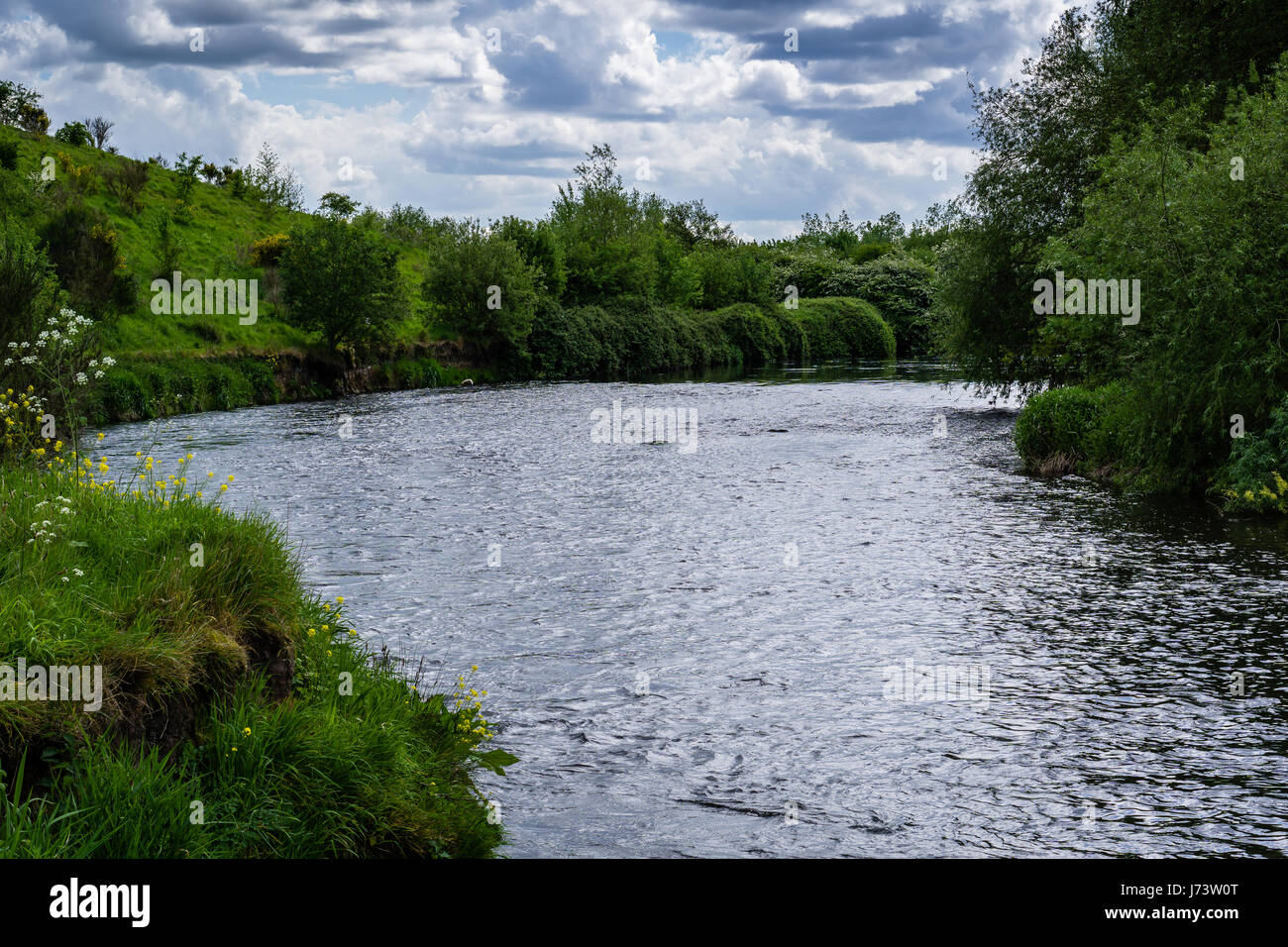Fiume inglese landcsape Foto Stock