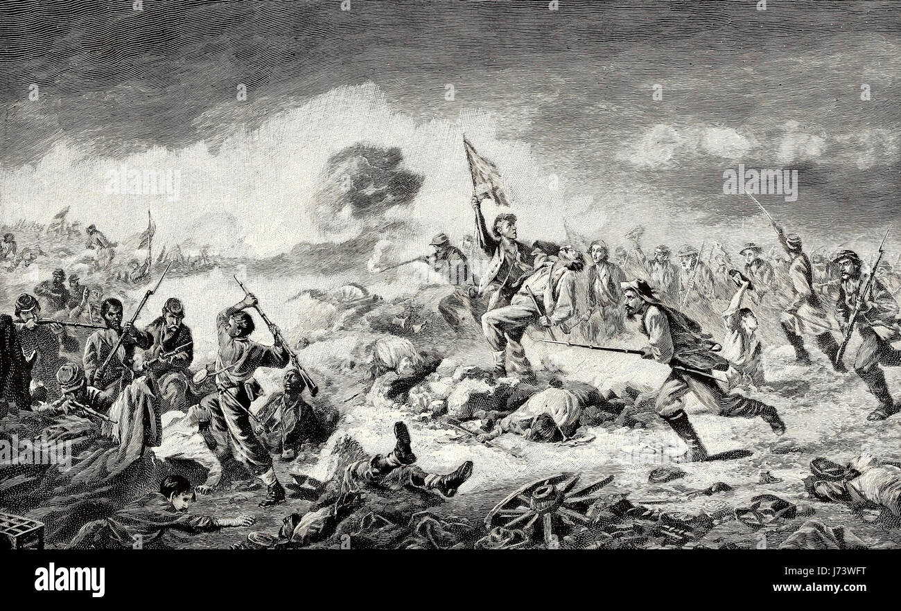 La battaglia del Cratere, Pietroburgo, Guerra civile americana Foto Stock