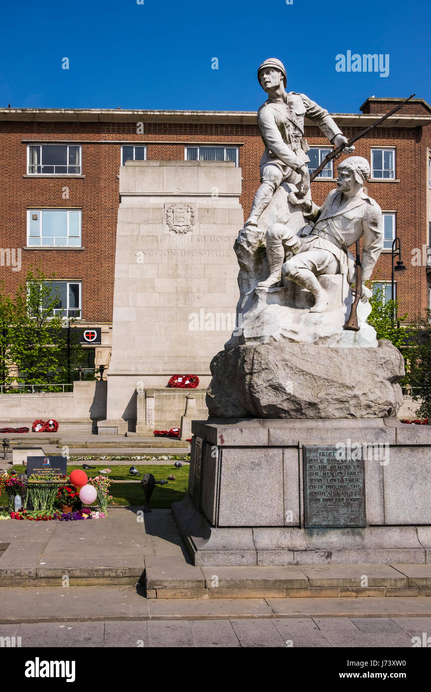 Kingston Upon Hull War Memorial, il Yorkshire, Inghilterra, Regno Unito Foto Stock