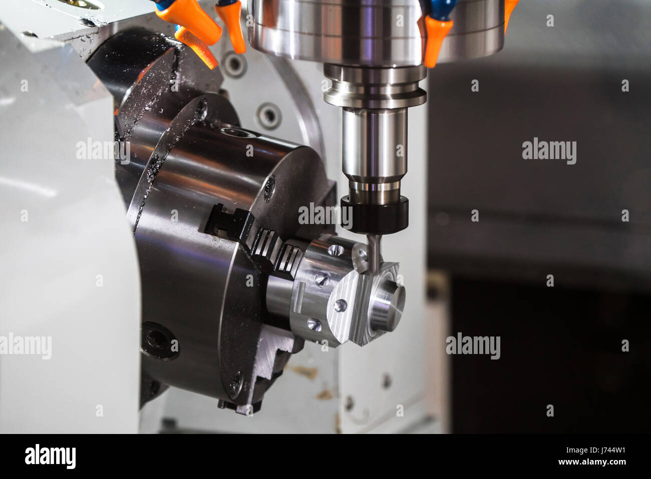 Tornitura CNC centro Foto Stock