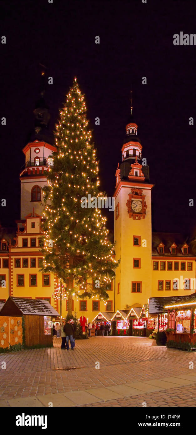 Chemnitz weihnachtsmarkt - chemnitz mercatino di Natale 03 Foto Stock