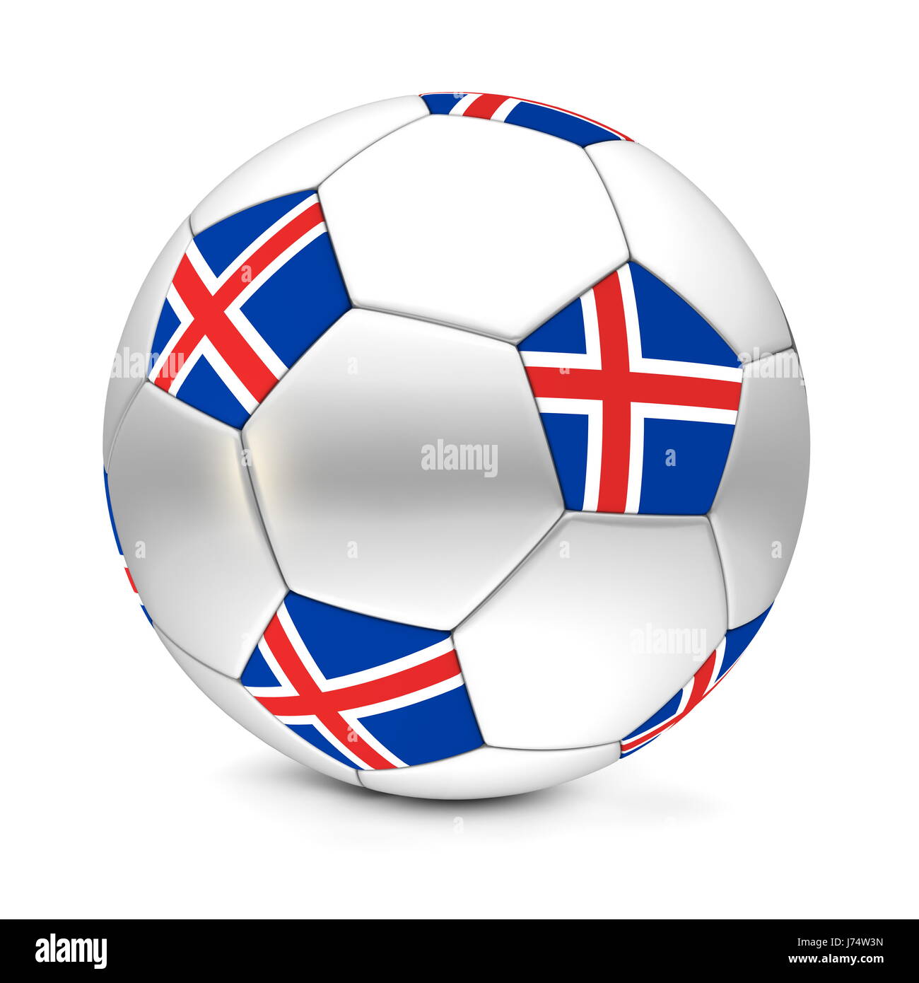 Sfera banner bandiera islandese sport sport soccer football classico classic cup Foto Stock