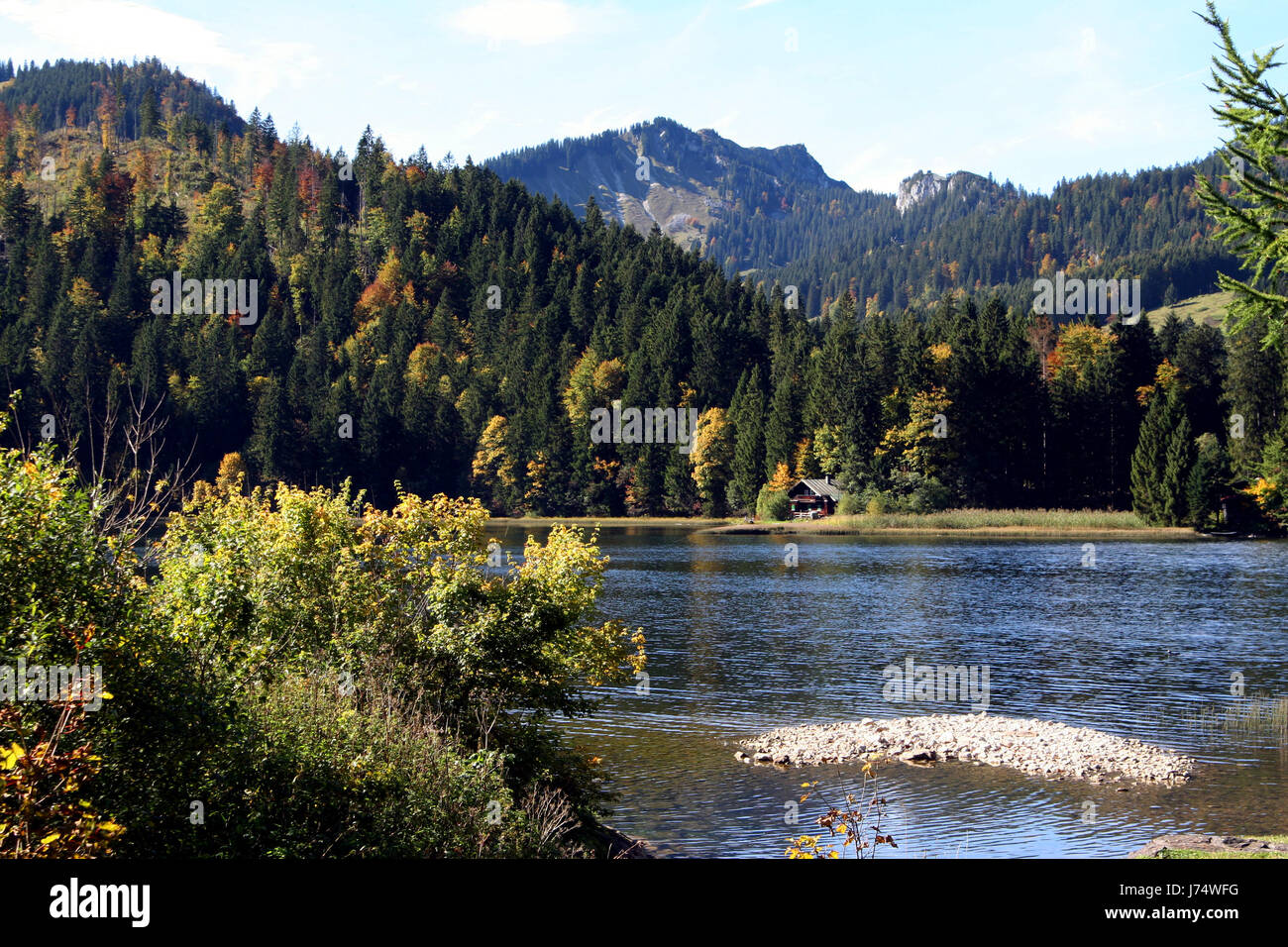 Alpi Baviera montani alpini Germania Repubblica federale tedesca scenario campagna Foto Stock