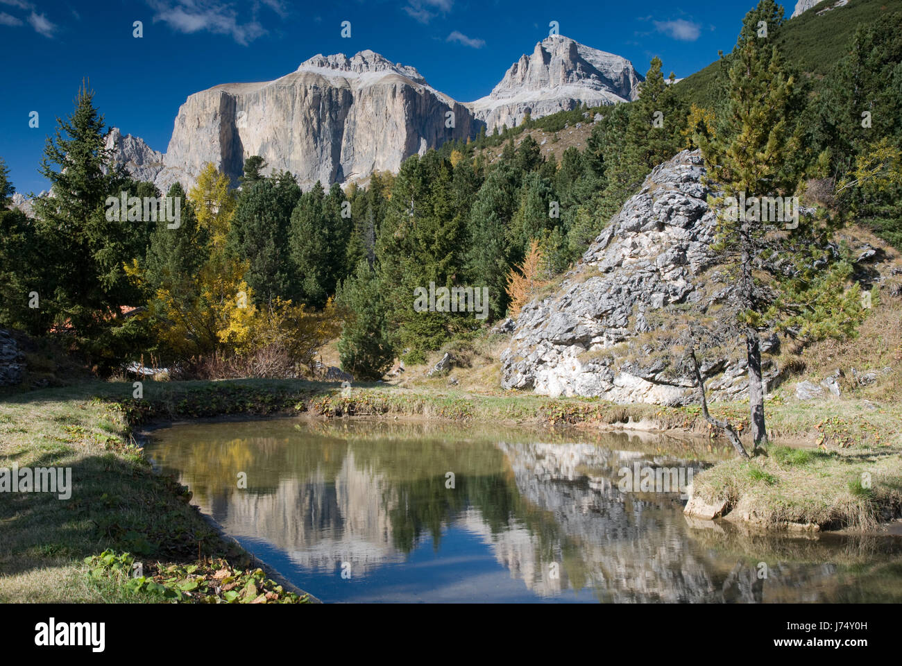 Dolomiti Alto Adige Italia montagna dolomiti alto adige selle sella Foto Stock