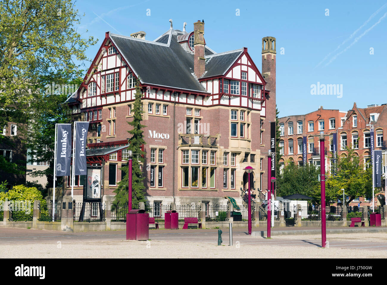 AMSTERDAM, PAESI BASSI - MAGGIO, 15, 2017: moderno contemporaneo Museum Amsterdam (Moco) Foto Stock