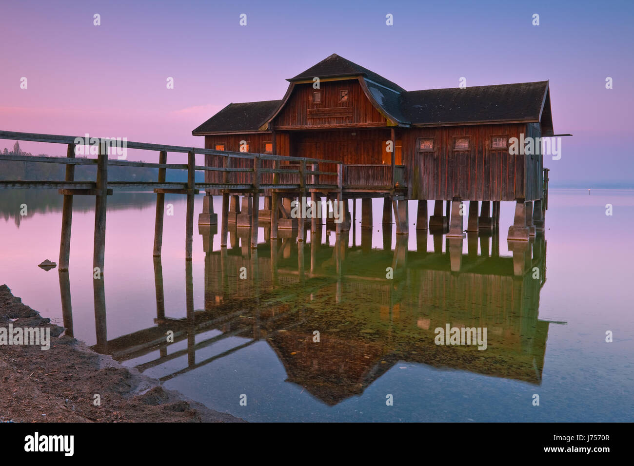 Day Break ammersee Foto Stock