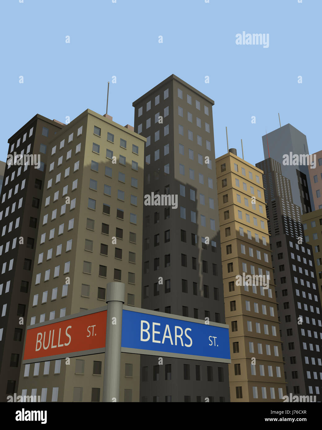 I prestiti bancari istituzione immobili illustrazione i rapporti aziendali business deal Foto Stock