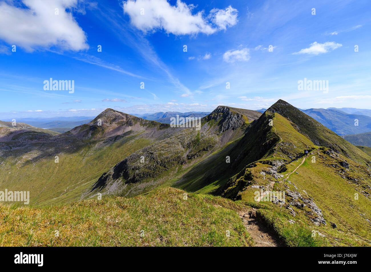 Anello di Steall, Mamores Foto Stock